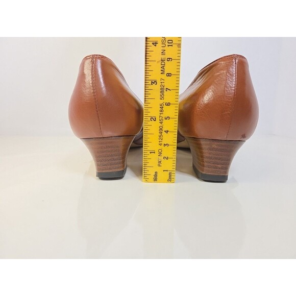 Fragiacomo Shoes Wmn 38 Cognac Leather Mary Jane Academia Librarian Granny - Picture 7 of 12